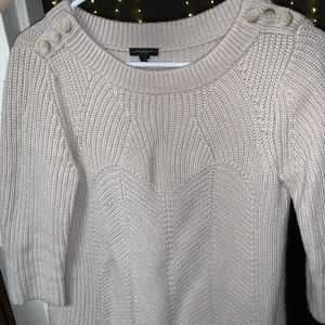 Tan Sweater - sleeves fall at about 3/4 length